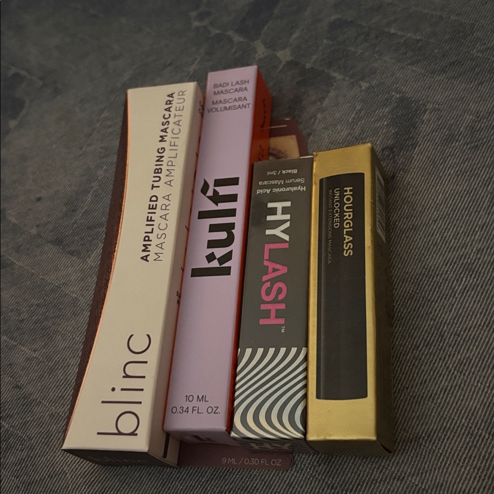 💚4/$40 mascara lot-KULFI,blinc, hylash, hourglass